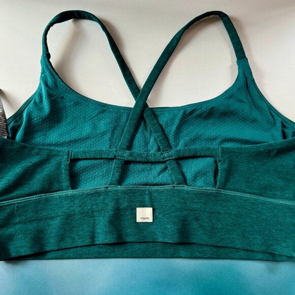 Vuori Green Strappy Crossback Sports Bra Women’s Activewear Stretch Size XL - Picture 2 of 6
